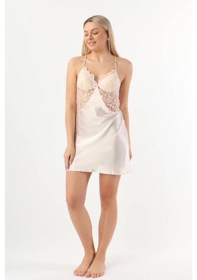 Pierre Cardin 6lı Dantelli Sabahlık Çeyiz Seti İnci