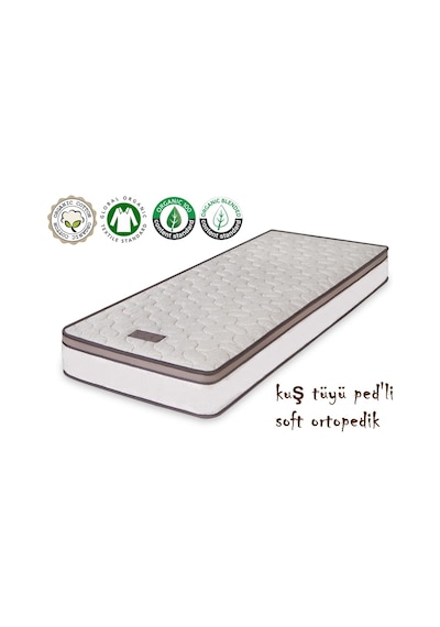 Babyhopeankara 120X200 Heyner Kuş Tüyü Ped'Li Ortopedik Tek Kişilik Yaylı Yatak