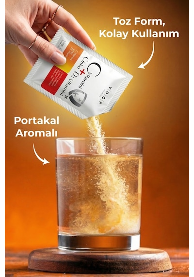 Voop C Vitamini D3 Vitamini ve Çinko 20 Saşe