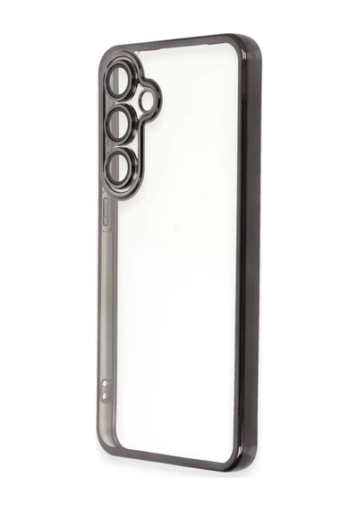 Newface Samsung Galaxy S24 Fe Kılıf Razer Lensli Silikon - Siyah