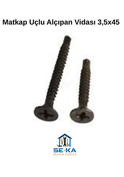 Matkap Uçlu Alçıpan Vidası 3,5x45 - 1000 Adet 3.5 x 45