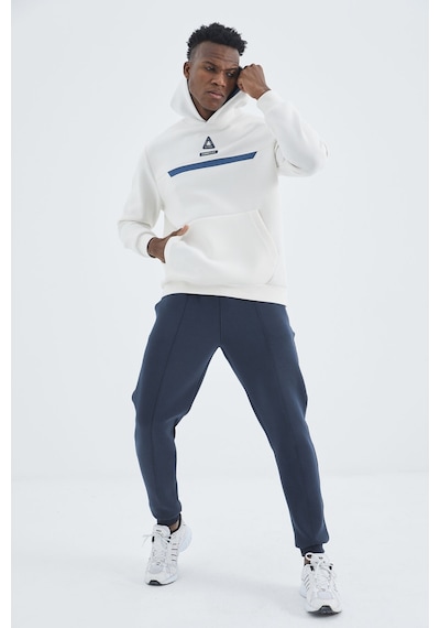 Tommy Life İndigo Bağcıklı Ön Dikiş Detaylı Standart Kalıp Erkek Eşofman Alt - 84994 İndigo