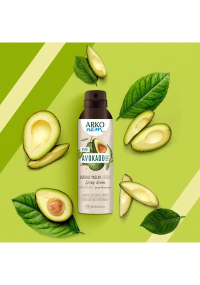 Arko Nem Değerli Yağlar Avokado Sprey Krem 8 x 150 ML