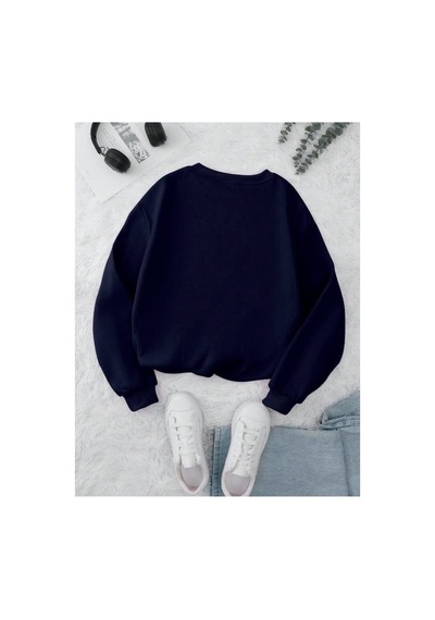 Magors Stıl-x Sevgililer Gününe Özel Love Baskılı Sevimli Ayıcık Desenli Oversıze Sweatshırt Lacivert Magors Stıl-x Sevgililer Gününe Özel Love Baskılı Sevimli Ayıcık Desenli Oversıze Sweatshırt Lacivert
