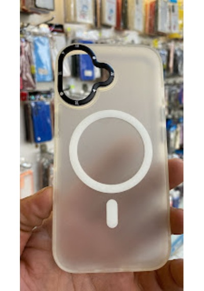 Apple iPhone Uyumlu  16 Kamera Korumalı Mat Magsafe Wireless Şarj Destekli Renkli 45668