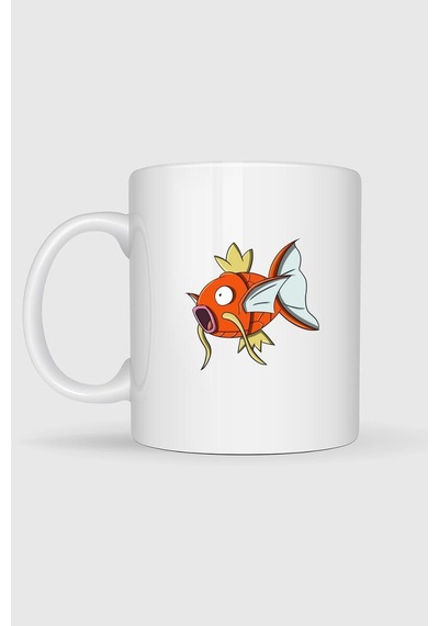 Magikarp Baskılı Kupa Bardak Beyaz
