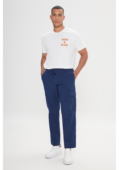 AC&Co / Altınyıldız Classics Erkek Lacı Comfort Fit Rahat Kesim Pamuklu Esnek Yan Cepli Kargo Pantolon Lacivert AC&Co / Altınyıldız Classics Erkek Lacı Comfort Fit Rahat Kesim Pamuklu Esnek Yan Cepli Kargo Pantolon Lacivert