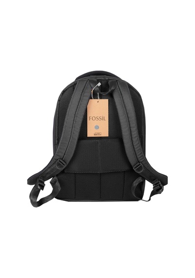 Fossil Unisex Siyah 15" Inç Dizüstü Bilgisayar Uyumlu Business Laptop Bölmeli Evrak Sırt Çantası/7001