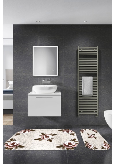 Alanur Orkide Lazer Kesim 2 Li Banyo Takimi St210fg413mr krem