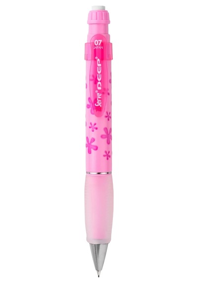 Deep Mekanik Kurşun Klm 07 Mm, Şeker Pembe, Çiçek Deseni