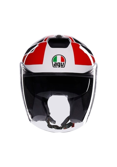 Agv Kask/ırıdes Tolosa Black Grey Red Conf Siyah