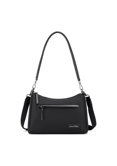 Smart Bags Twill Dimi Kumaş Kadın Omuz Çantası 3325 Siyah