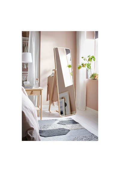 Ikea Ikornnes Ayaklı Boy Aynası 52x167 Cm Naturel