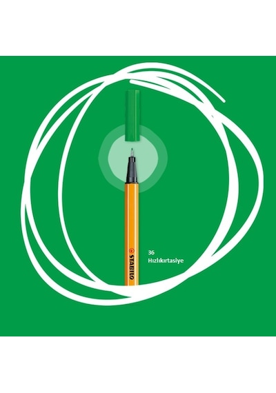 Stabilo Point 88 Ince Uçlu Keçeli Kalem 0.4 Mm Limon Sarısı 24