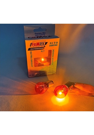 Femex P21w Bau15s Sinyal Aydınlatma Naturel Turuncu