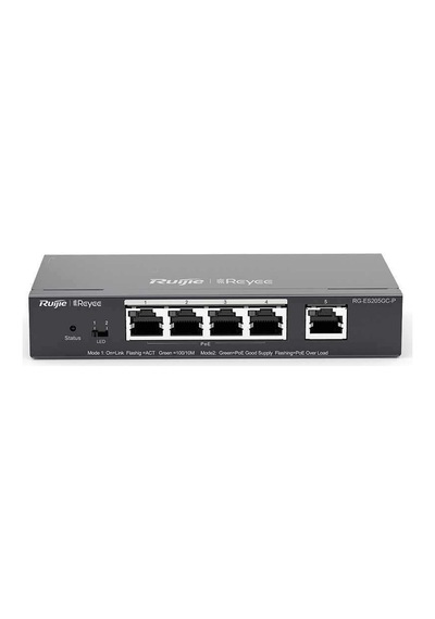 Ruijie Reyee Rg Es205Gc P 5Port Gıgabıt  Switch 4Port Poe
