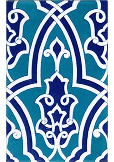 Armada Çini 25X40 CM Sp 406 Kütahya Çinisi İznik Desenli Çini Kar