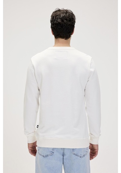 Bad Bear Caen Crewneck Beyaz Erkek Sweat / Sweatshirt 001