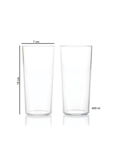 Royalbardaklar 400 Ml 2 Adet Hsgl Şeffaf