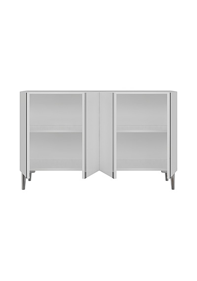 Ka1298bs Anka Konsol Ve Tv Sehpası Beyaz-silver 120cm