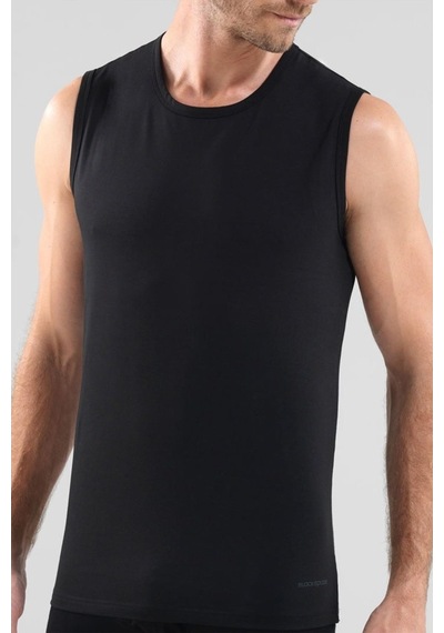 Blackspade 9234 Erkek Tender Cotton Sıfır Yaka Sıfır Kol Siyah T-