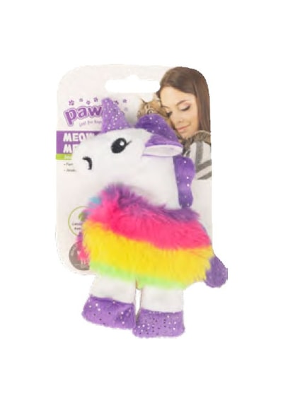 Pawise - 891 - Örgü Kedi Oyuncağı - Csmo-tex - Gökkuşağı Unicorn