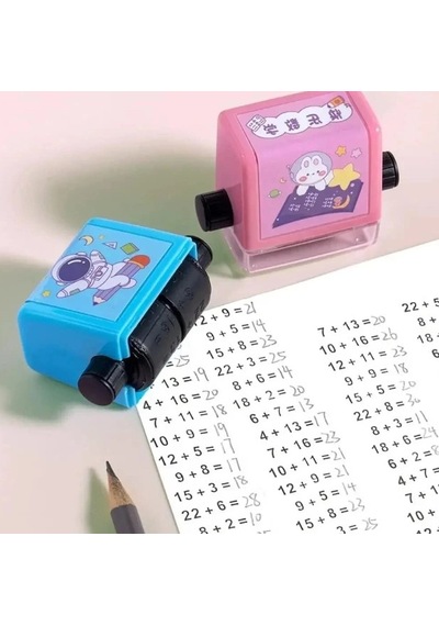 Matematik İşlem Rulosu Tek İşlem Seçenekli Renkli