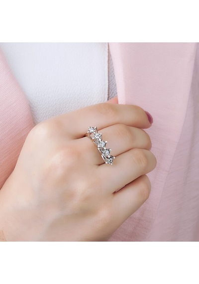 Lilarote 0.27 Ct Lazerli Beştaş Pırlanta Yüzük