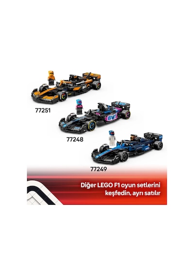 LEGO® Speed Champions MoneyGram Haas F1® Team VF-24 Yarış Arabası 77250 - 10 Yaş ve Üzeri Çocuklar için Yaratıcı Oyuncak Yapım Seti (242P)