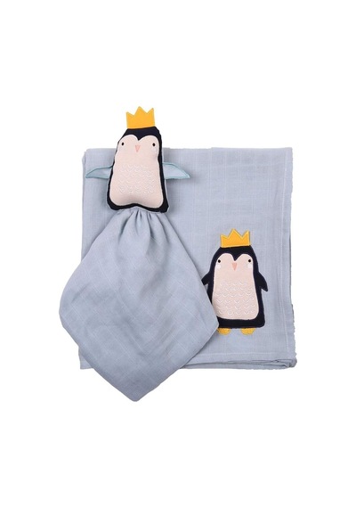 Penguen Uyku Arkadaşı + Müslin Set