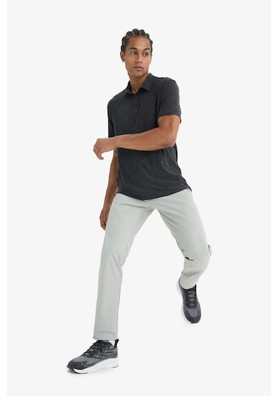 DeFactoFit Slim Fit Dar Kesim Standart Paça Esnek Multifonksiyonel Dokuma Sporcu Pantolon E3333AX25SPGR321