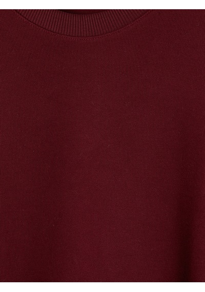 Lcw Vision Bordo Bisiklet Yaka Erkek Sweatshirt
