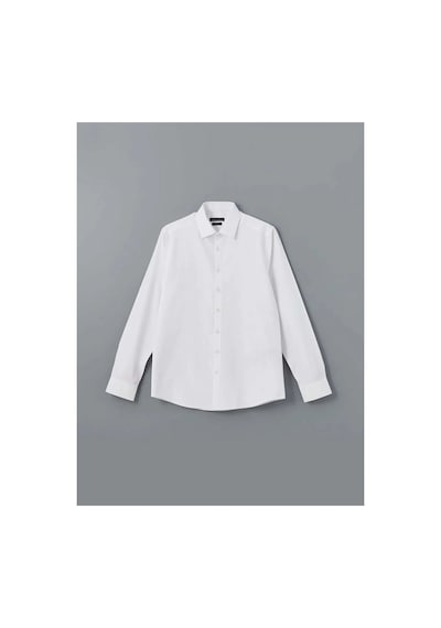 LC Waikiki Lcwaıkıkı Formal Slim Fit Uzun Kollu Gabardin Erkek Gömlek-9 Beyaz