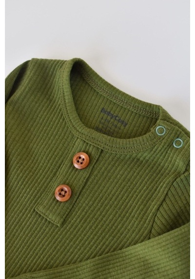 BabyCosy Modal Uzun Kollu Tulum -Terletmez Organik Bebek Tulumu - Csym11420 - Rebebe 001