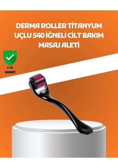 Mey İthalat 540 İğneli Titanyum Dermaroller Profesyonel Ev Tipi Cilt Yenileme Aparatı