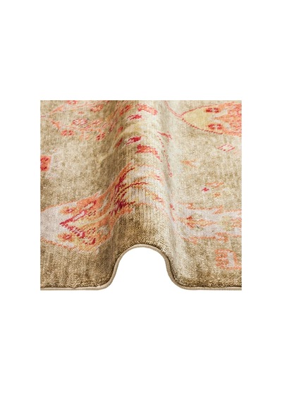 Hoom Rugs Nepal Zr 08 Yün Viskon Tensel Green Autumn Otantik Modern Uşak Halısı Çok Renkli
