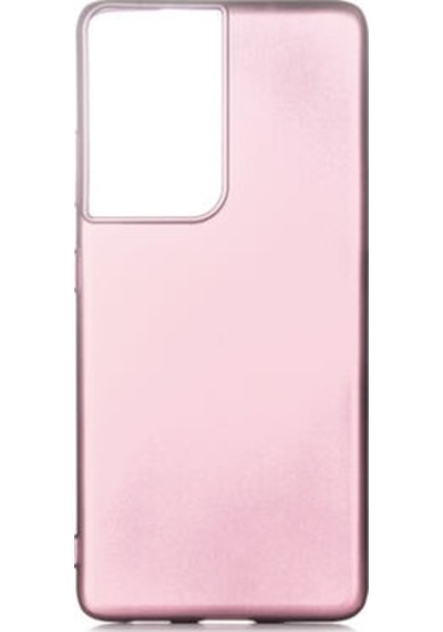 Samsung Galaxy Uyumlu S21 Ultra Kılıf Esnek Yapılı İnce Slim Silikon Kapak Ryc/premier Rose
