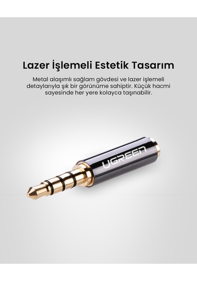Ugreen 3.5mm Erkek To 2.5mm Dişi Jak Dönüştürücü, 20502