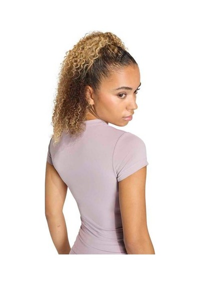 Adidas Power Essentials Workout Contour Kadın Pembe Yuvarlak Yaka Tişört Pembe