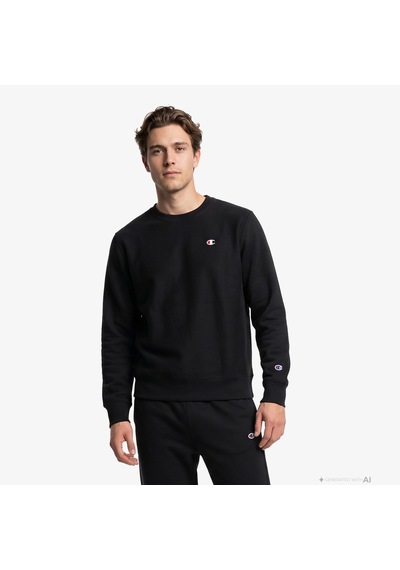 Champion Crewneck Erkek Siyah Sweatshirt 223075 2800282