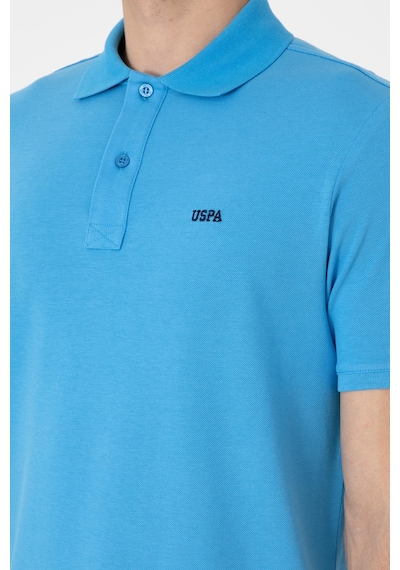 U.S. Polo Assn. Erkek Regular Fit Polo Yaka Turkuaz Basic Tişört 50306007-VR093