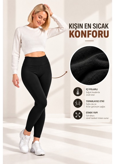 Mrm Pro Kadın Kışlık Polar Tayt Toparlayıcı Yüksek Bel Esnek Tayt Sıcak Tutan İç Polar Spor Tayt Siyah Siyah Mrm Pro Kadın Kışlık Polar Tayt Toparlayıcı Yüksek Bel Esnek Tayt Sıcak Tutan İç Polar Spor Tayt Siyah Siyah