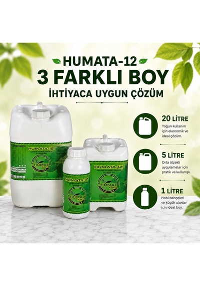 Humata 12 Leonardit Menşeili Sıvı Humik Asit Organik Sıvı Gübre 1 Litre 0,250