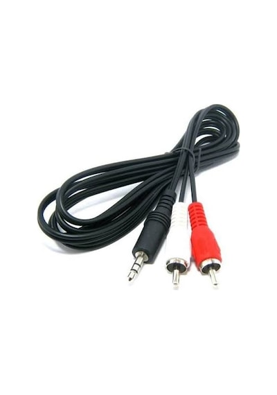 1.5 Metre Ses Sistemi Kablosu Stereo Aux To 2 Rca K-1