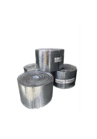Kauçuk Bant Oto Ses Yalıtımı 6mm Alüminyum Folyolu 20 Cm X 10 Met