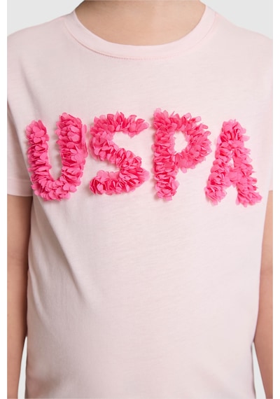 U.S. Polo Assn. Kız Çocuk Açık Pembe Tişört 50325656-vr078 Acık Pembe
