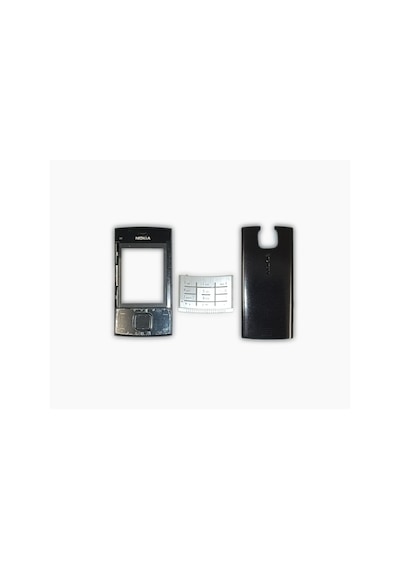 Nokia X3 Kapak Nokia X3-00 Uyumlu Siyah Ön Kapak Arka Kapak Tuş T