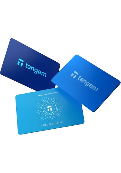 Tangem Wallet Kripto Para Cüzdanı Nfc-soğuk Cüzdan 3'lü Kart Hyberblue