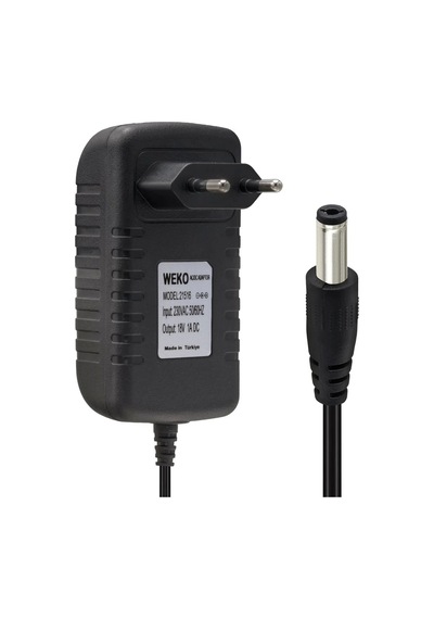 18 Volt - 1 Amper 5.5 2.5 Uçlu Yerli Üretim Priz Tipi Adaptör