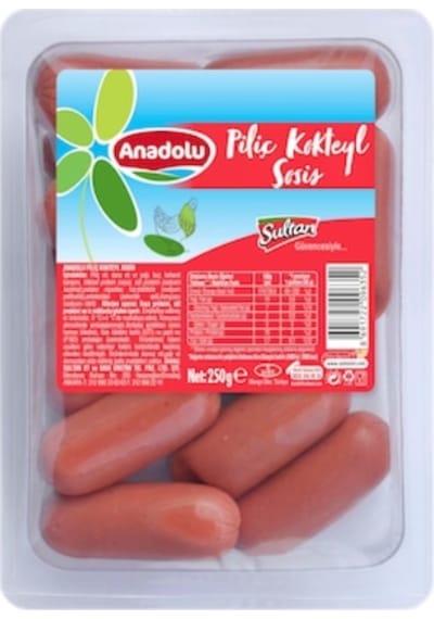 Anadolu Piliç Kokteyl Küvet Sosis 250 G